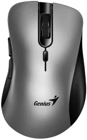 Genius Ergo 8100S AI Wireless Ergonomic Silent Mouse Silver Grey, USB