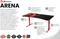 Arozzi Arena Gaming Desk Schreibtisch 160x82cm Omega Vorschaubild