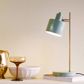Dyberg Larsen Ocean Tischleuchte olive/messing