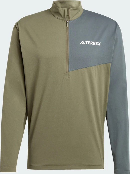 adidas Terrex Multi Climacool 1/2 Zip Funktionsshirt langarm olive strata (Herren)