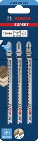 Bosch Professional EXPERT T308BO HCS Wood 2-side clean Stichsägeblatt, 117mm, 3 Stück