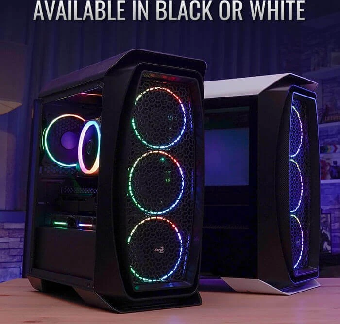 AeroCool Aero One Mini Eclipse, weiß, Glasfenster