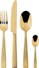 Sambonet Cortina Edelstahl PVD Besteck-Set gold, 24-tlg.
