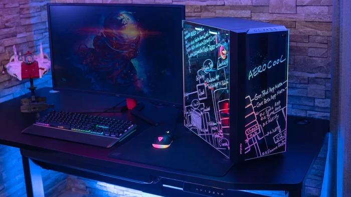 AeroCool Skribble ARGB, Glasfenster