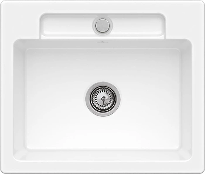 Villeroy & Boch Siluet 60 S Einbau Becken mittig weiß alpin