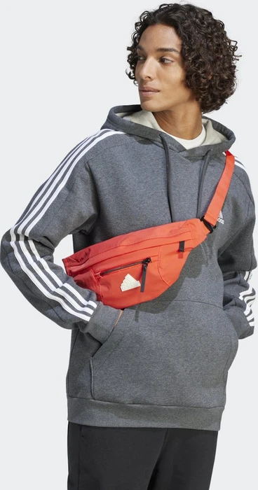 adidas Essentials 3-Streifen Hoodie dark grey heather (Herren)