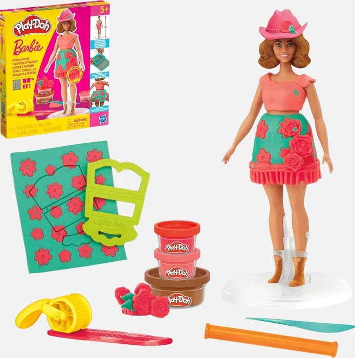 Hasbro Play-Doh Barbie Blüten und Fransen Set