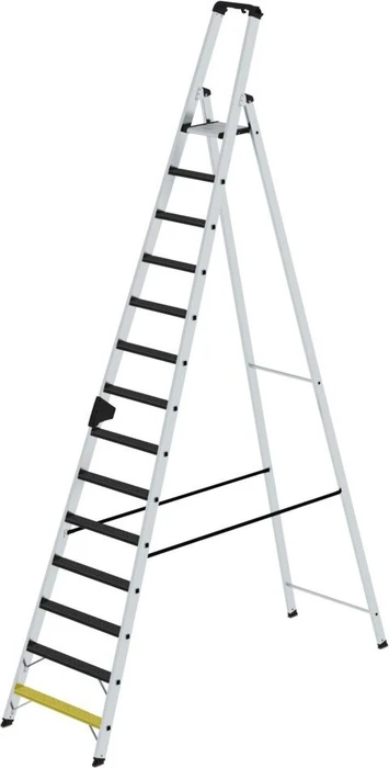 Günzburger Steigtechnik clip-step R13 Stufen-Stehleiter, 14 Stufen