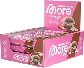 More Nutrition More Protein Satisbites White Hazelnut Nougat 12x 2x50g