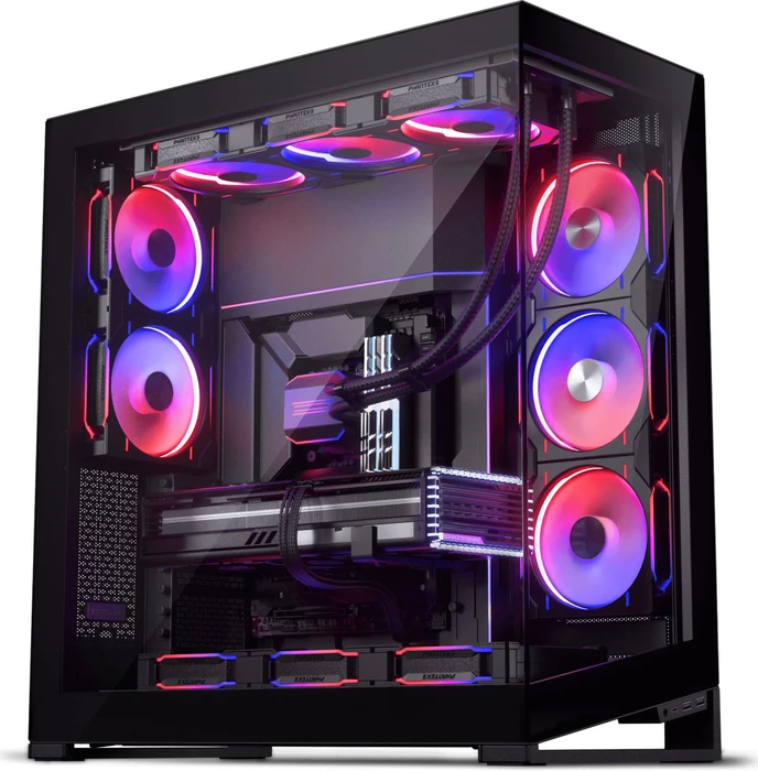 Phanteks NV9 MKII Satin Black, schwarz, Glasfenster