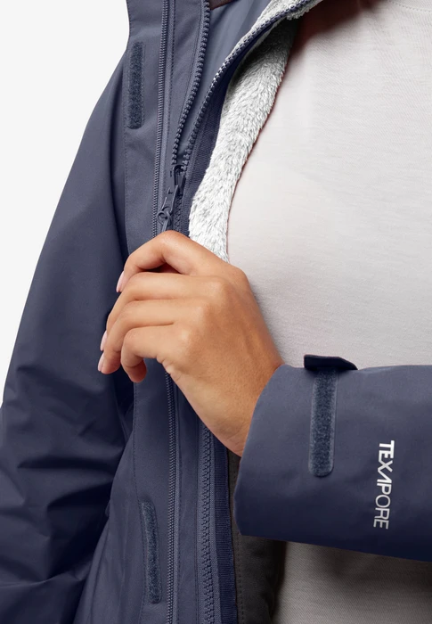 Jack Wolfskin Rotwand 3in1 Funktionsjacke graphite (Damen)