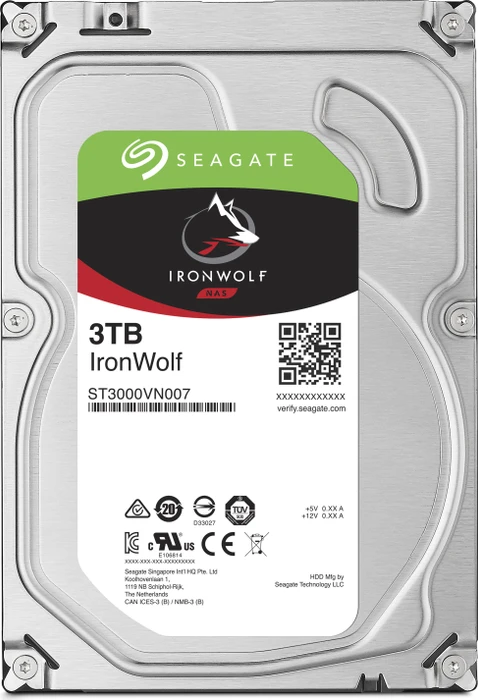 Seagate IronWolf NAS HDD +Rescue 3TB, 24/7, 512e / 3.5" / SATA 6Gb/s