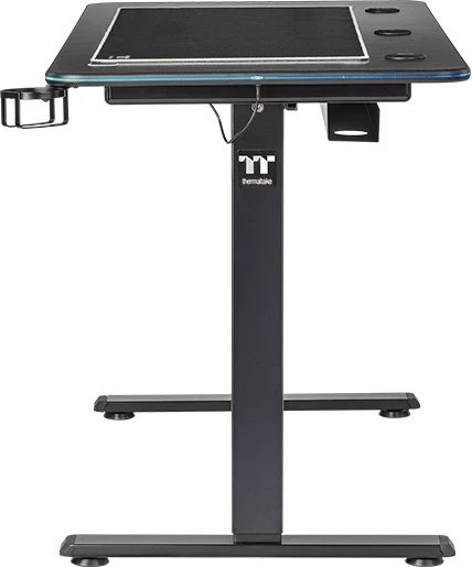 Thermaltake GT120 RGB Gaming Desk elektrisch höhenverstellbarer Sitz-Steh-Schreibtisch 120x60cm Carbon/schwarz