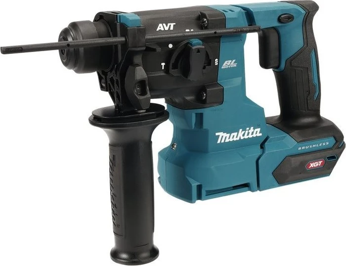 Makita HR010GD201 XGT Akku-Bohr-/Meißelhammer inkl. MAKPAC + 2 Akkus 2.5Ah + Absaugeinheit