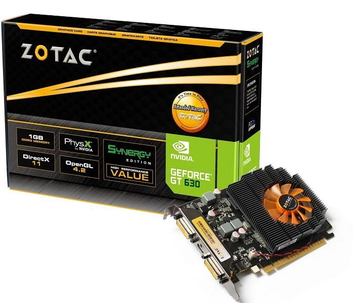 Zotac GeForce GT 630 Synergy, 1GB DDR3, 2x DVI, Mini HDMI