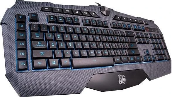 Tt esports Challenger Prime Carbon Edition Gaming Keyboard, USB, DE
