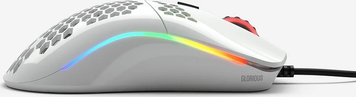 Glorious Model O weiß glänzend, USB