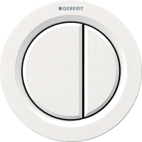 Geberit Typ 01 Fernbetätigung pneumatisch, für 2-Mengen-Spülung, Möbeldrücker, weiß