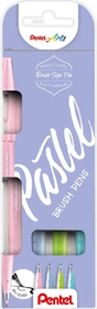 Pentel Brush Sign Pen SES15C sortiert, 4er-Set