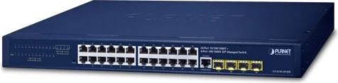 Planet GS-4210 Rackmount Gigabit Managed Switch, 24x RJ-45, 4x SFP