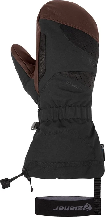 Ziener Gaikus AS AW Skihandschuhe black/dark brown (Herren)