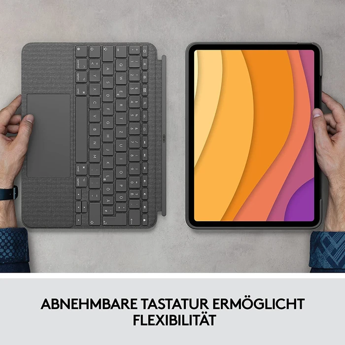 Logitech Combo Touch für iPad Air 4/iPad Air 5, grau, IT