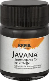 Kreul Javana Stoffmalfarbe für helle Stoffe, schwarz, 50ml
