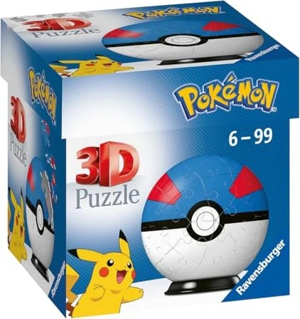 Ravensburger Puzzle 3D Puzzle-Ball Pokémon Pokéballs Superball