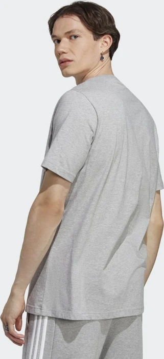adidas Essentials Single Jersey Embroidered Small Logo T-Shirt kurzarm medium grey heather (Herren)