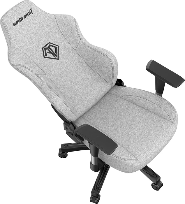 Anda Seat Phantom 3 L Gamingstuhl, Ash Gray, Stoff grau/Logo schwarz