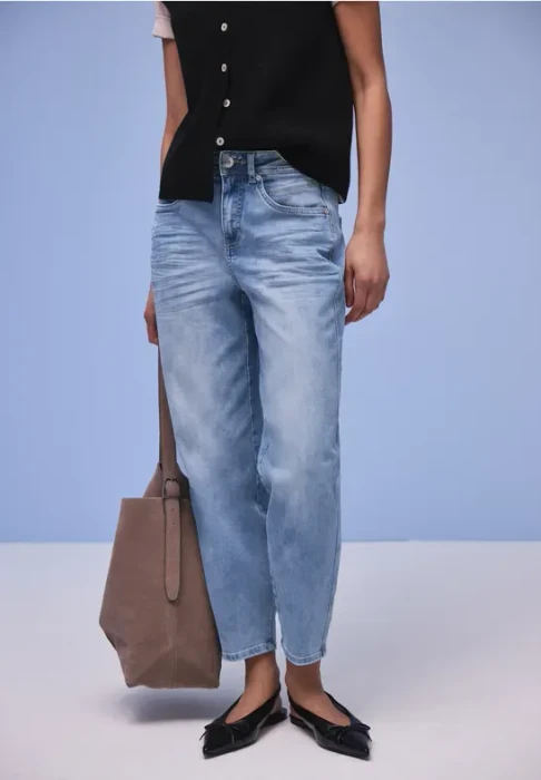 Street One Karlie Barrel Leg Jeans light blue washed (Damen)
