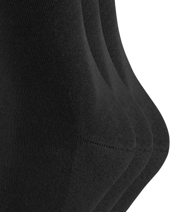 Falke Family Socken schwarz, 3 Paare (Herren)