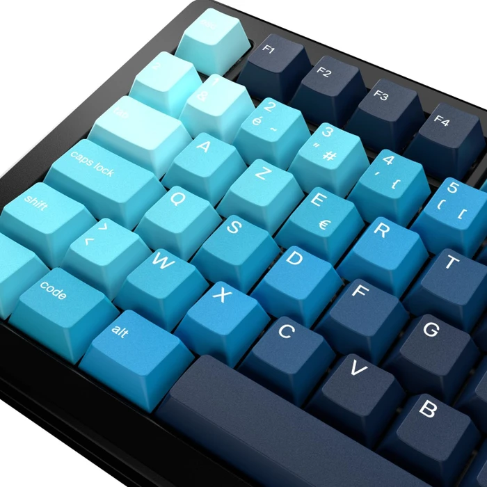 Glorious GPBT Gradient V2 Keycaps, Kunststoff (PBT), Celestial Ice, blau, 131 Tasten, ISO-FR