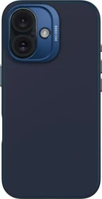 Decoded AntiMicrobial Silicone Back Cover für Apple iPhone 16 Blue Print