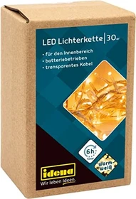 Idena Lichterkette LED 30x warmweiß