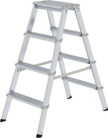 Günzburger Steigtechnik Alu 2-tlg. Stehleiter, 2x 4 Stufen