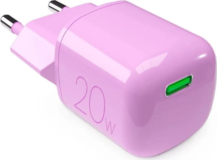 Puro MiniPro 20W USB-C Wall Charger GaN rosa
