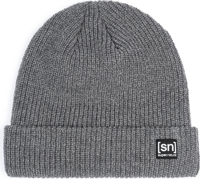 super.natural Merino Basic Beanie cashmere grey melange
