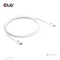 Club 3D USB-C Kabel, USB4 Gen4x2, 80Gb/s, 8K240Hz, 240W PD EPR, USB-C Stecker auf USB-C Stecker, 1.2m, weiß Vorschaubild