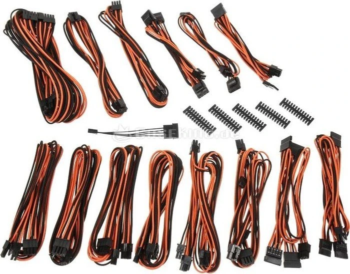 BitFenix Alchemy 2.0 CMR-Series Kabel Kit für Netzteile, schwarz/orange