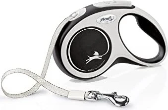 flexi New Comfort S, Gurt, 5m, schwarz