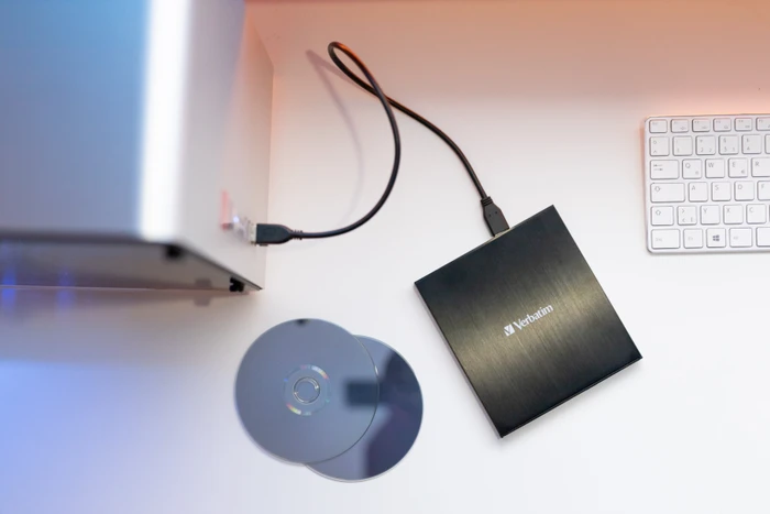 Verbatim Externer CD/DVD-Brenner, SlimLine, USB-C 3.0