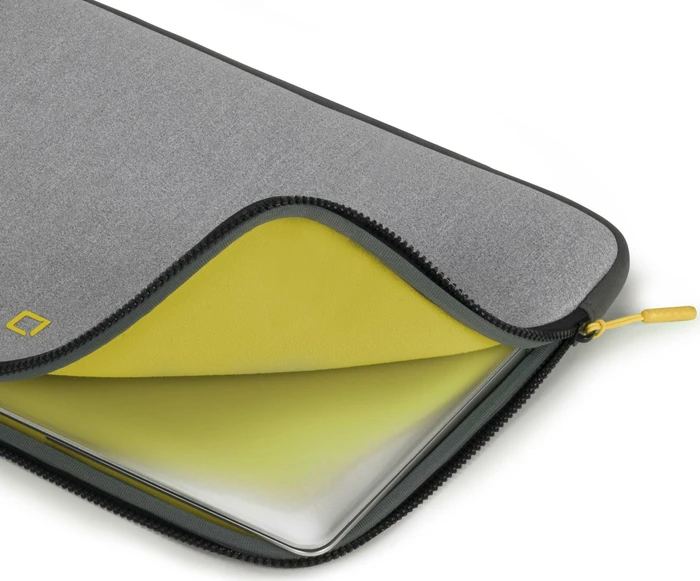 Dicota Skin Flow 13-14.1" Schutzhülle, grey/yellow