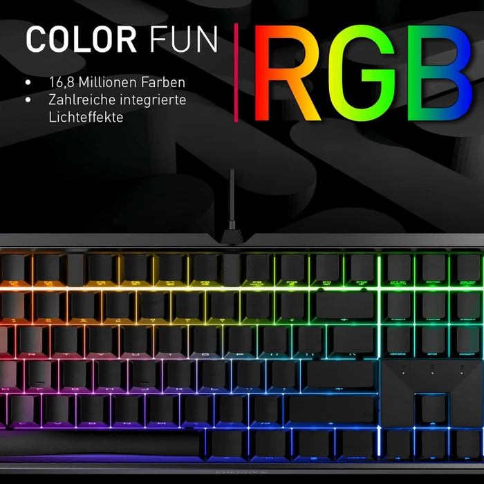 Cherry MX Board 3.0 S, schwarz, MX SILENT RGB RED, USB, DE