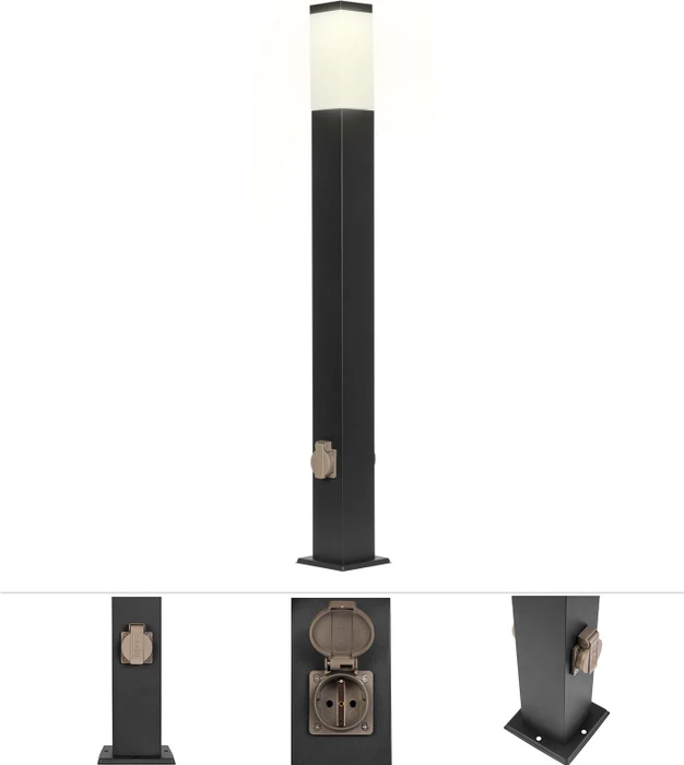Integrierte Beleuchtung, 2-fach, Schwarz