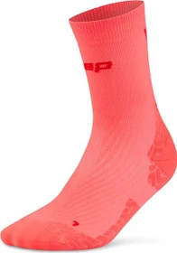 CEP Core Run Ultralight Mid Laufsocken neon coral/red (Damen)