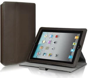 Luxa2 Metis iPad 2 Leder Schutzhülle und Stand braun