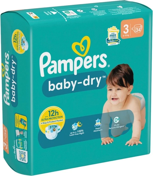 Pampers Baby-Dry Gr.7 Einwegwindel, 15+kg,