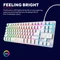 Trust Gaming GXT 833W Thado TKL, weiß, LEDs RGB, USB, DE Vorschaubild