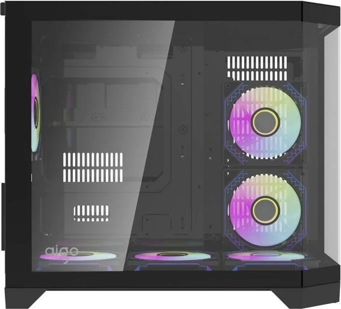 DarkFlash FT418 Black, Glasfenster